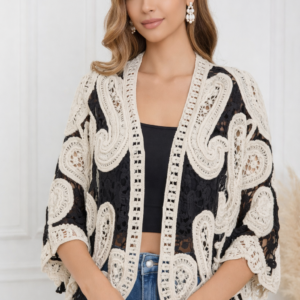 Multicolor Sleeveless Relaxed Fit Cardigan